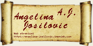 Angelina Jošilović vizit kartica